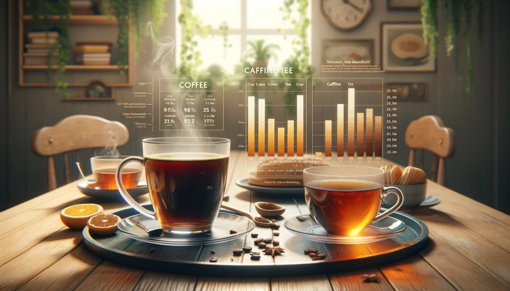How Much Caffeine in Coffee Compared to Tea?